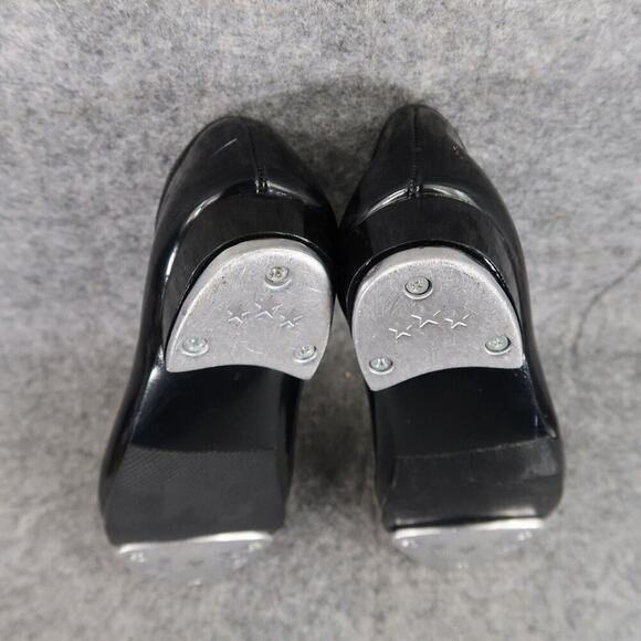 Danshuz Shoes Girls 11 Tap Dance Mary Jane Black Patent Slip On Star Tone Kids - Picture 15 of 16